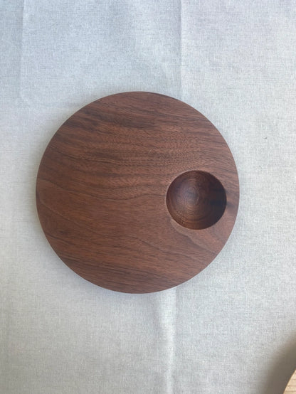 皿　小皿　木製皿　食器　ディップ皿