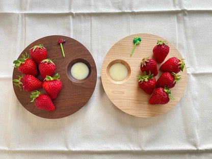 皿　小皿　木製皿　食器　ディップ皿